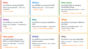 Question Words Builder