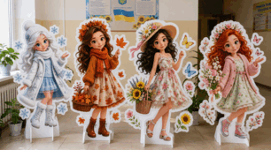 ❄️🌸☀️🍂 Ростові фігури «Пори року»