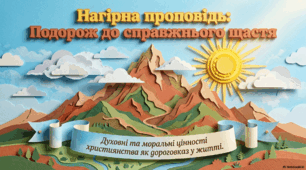 Духовні й моральні цінності християнства в Нагірній проповіді Ісуса Христа. Любов до Бога та ближніх як основа християнського світосприйняття; сенс молитви Господньої. Послання апостолів.