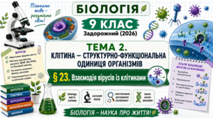Взаємодія вірусів із клітинами. Презентація, інфографіка, робочий аркуш