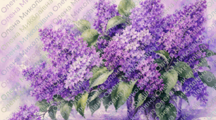 🩷 Розмальовка та малюнок "Бузок"💜🩷