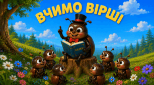 🌞 Вивчаю вірші, покращую пам'ять "Жук" А.Валевський