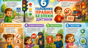 6 Головних Правил Безпеки Дитини (консультація для Батьків у Батьківський чат групи в Telegram чи Viber)