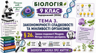 Закони спадковості Менделя. Методи генетичних досліджень. Презентація, інфографіка, робочий аркуш