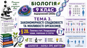 Генетика статі. Успадкування ознак, зчеплених зі статтю. Презентація, інфографіка, робочий аркуш