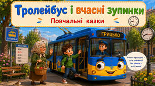 Казка "Тролейбус і вчасні зупинки"