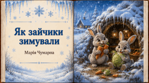 Ілюстроване оповідання Марії Чумарної "Як зайчики зимували"