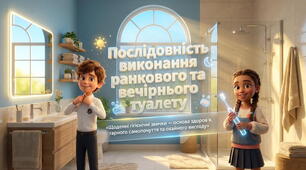 Презентація «Послідовність виконання ранкового та вечірнього туалету»