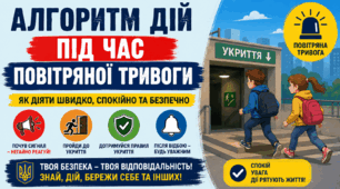 Алгоритм дій під час повітряної тривоги | Як діяти швидко, спокійно та безпечно - Презентація