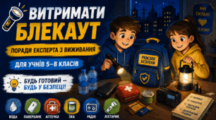 «Витримати блекаут: будь готовий — будь у безпеці!» (презентація + конспект бесіди) 5–8 класів