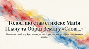 Поетичність образу Ярославни. Образ Руської (української) землі. Фольклорні мотиви в поемі.
