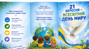 Буклет «21 вересня – Всесвітній день миру»