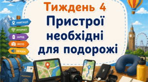 Тематичний тиждень "Пристрої необхідні для подорожі" 3 клас НУШ Стіна слів