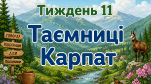 Тематичний тиждень "Таємниці Карпат" 3 клас НУШ Стіна слів