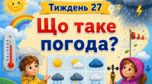 Тематичний тиждень "Що таке погода" 3 клас НУШ Стіна слів