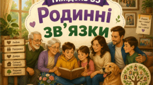Тематичний тиждень "Родинні зв'язки" 3 клас НУШ Стіна слів