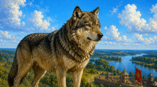 💙Пазл 💛🐺 "Вовк – вірний супутник Івана Сірка" 💙