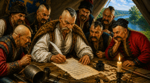 💛 Пазл 💛 "Іван Сірко пише лист турецькому султану" 💛