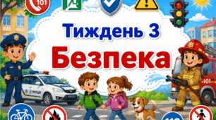 Тематичний тиждень "Безпека" 4 клас НУШ Стіна слів