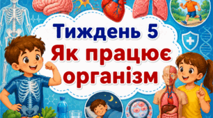 Тематичний тиждень "Як працює організм людини" 4 клас НУШ Стіна слів