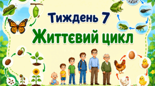 Тематичний тиждень "Життєвий цикл" 4 клас НУШ Стіна слів