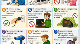 Серія пам'яток з техніки безпеки для використання в початковій школі