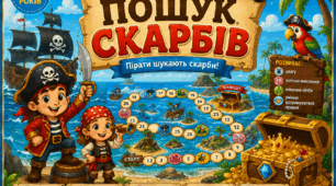 Дидактична гра-ходилка «Пошук скарбів» 🏴☠️