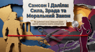 Підступність і зрада в історії Самсона та Даліли. Руйнівні сили людської душі та відповідальність за порушення моральних законів буття.