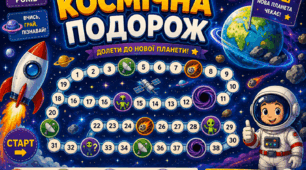 Дидактична гра-ходилка «Космічна подорож» 🚀