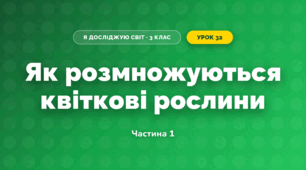 Як розмножуються квіткові рослини (3 клас, Я досліджую світ, Гільберг)