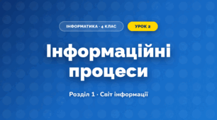 Інформаційні процеси (4 клас, Інформатика, Воронцова)