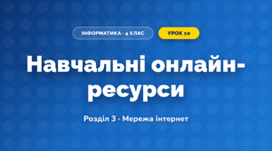 Навчальні онлайн-ресурси (4 клас, Інформатика, Воронцова)