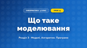 Що таке моделювання (4 клас, Інформатика, Корнієнко)