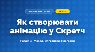 Як створювати анімацію у Скретч (4 клас, Інформатика, Корнієнко)