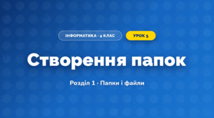 Створення папок (4 клас, Інформатика, Ломаковська)