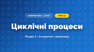 Циклічні процеси (4 клас, Інформатика, Ломаковська)