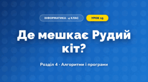 Де мешкає Рудий кіт? (4 клас, Інформатика, Коршунова)
