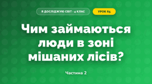 Чим займаються люди в зоні мішаних лісів? (4 клас, Я досліджую світ, Будна)
