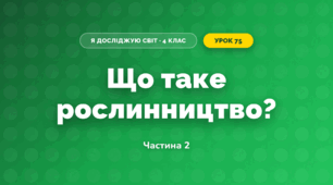 Що таке рослинництво? (4 клас, Я досліджую світ, Будна)