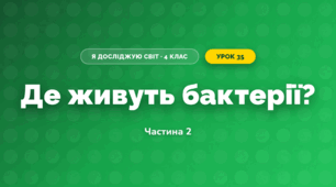 Де живуть бактерії? (4 клас, Я досліджую світ, Волощенко)