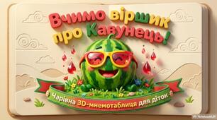 «Вчимо віршик про кавунець»