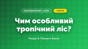 Чим особливий тропічний ліс? (4 клас, Я досліджую світ, Іщенко)