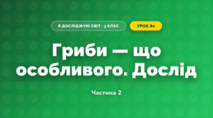 Гриби — що особливого. Дослід (3 клас, Я досліджую світ, Іщенко)