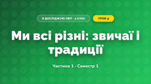 Ми всі різні: звичаї і традиції (3 клас, Я досліджую світ, Бібік Н.М., Бондарчук Г.П., Павлова Т.С.)