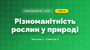 Різноманітність рослин у природі (3 клас, Я досліджую світ, Бібік Н.М., Бондарчук Г.П., Павлова Т.С.)