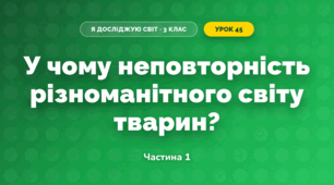 У чому неповторність різноманітного світу тварин? (3 клас, Я досліджую світ, Грущинська І.В., Хитра З.М.)