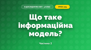 Що таке інформаційна модель? (3 клас, Я досліджую світ, Морзе Н.В., Барна О.В.)
