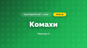 Комахи (3 клас, Я досліджую світ, Жаркова)