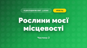 Рослини моєї місцевості (3 клас, Я досліджую світ, Тагліна)