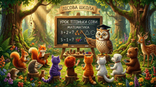 Пазл "Урок тітоньки Сови"